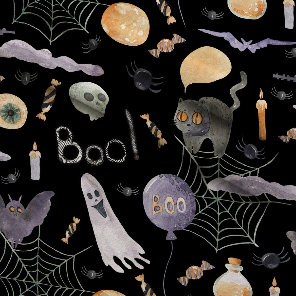 Moonlit Mischief Pattern 15 Minky Fabric