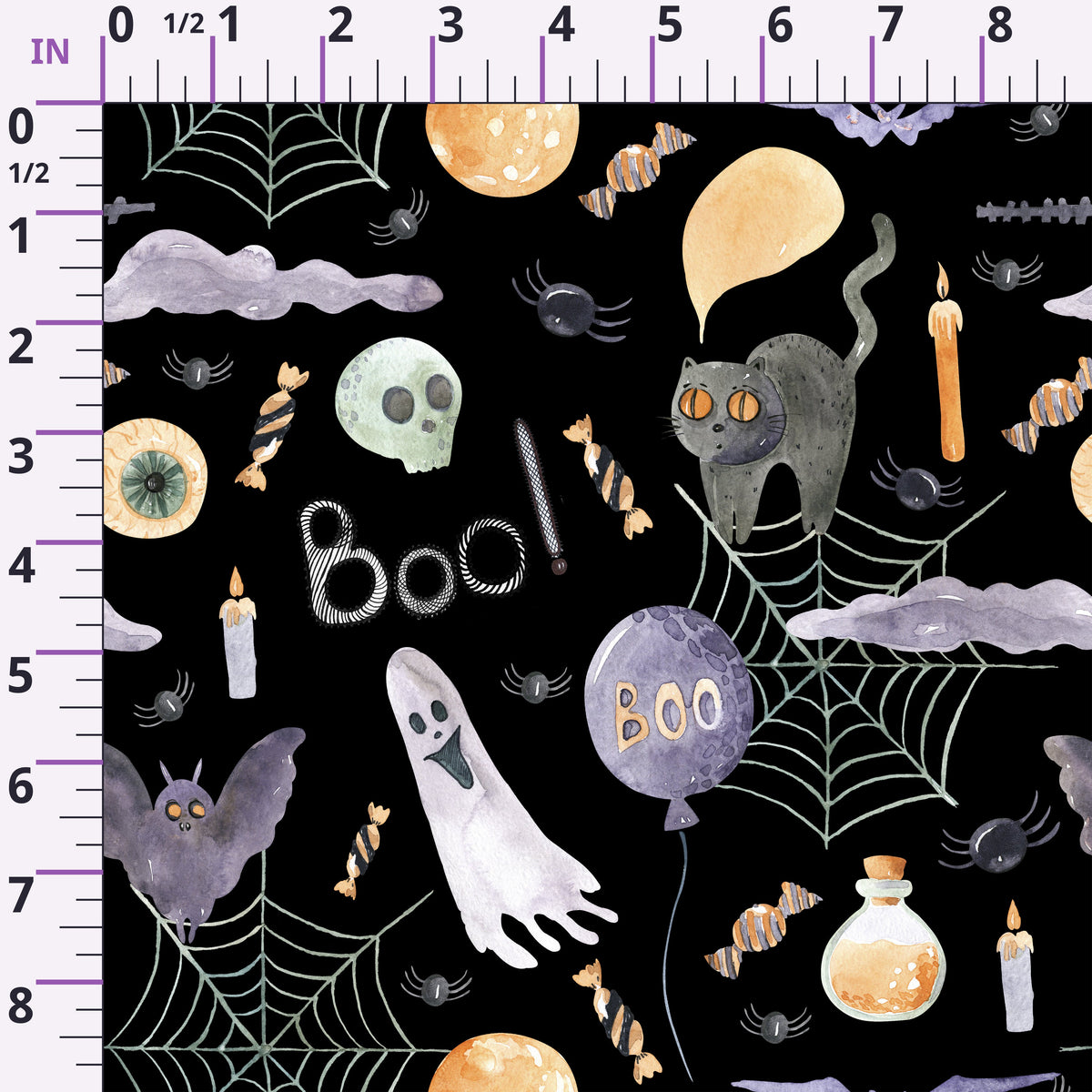 Moonlit Mischief Pattern 15 Minky Fabric