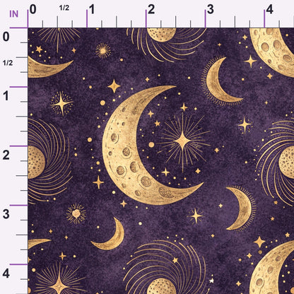 Moonlit Raven Pattern 18 Minky Fabric
