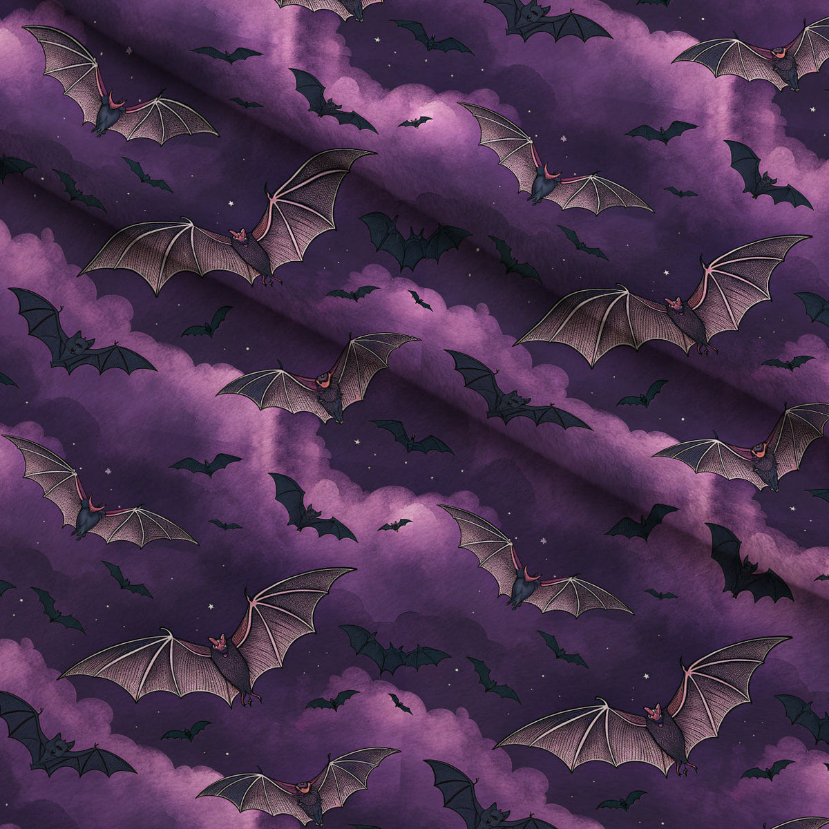 Moonlit Raven Pattern 19 Minky Fabric