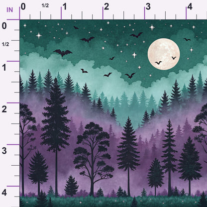 Moonlit Raven Pattern 22 Minky Fabric