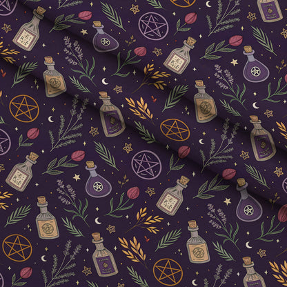 Moonlit Raven Pattern 7 Minky Fabric