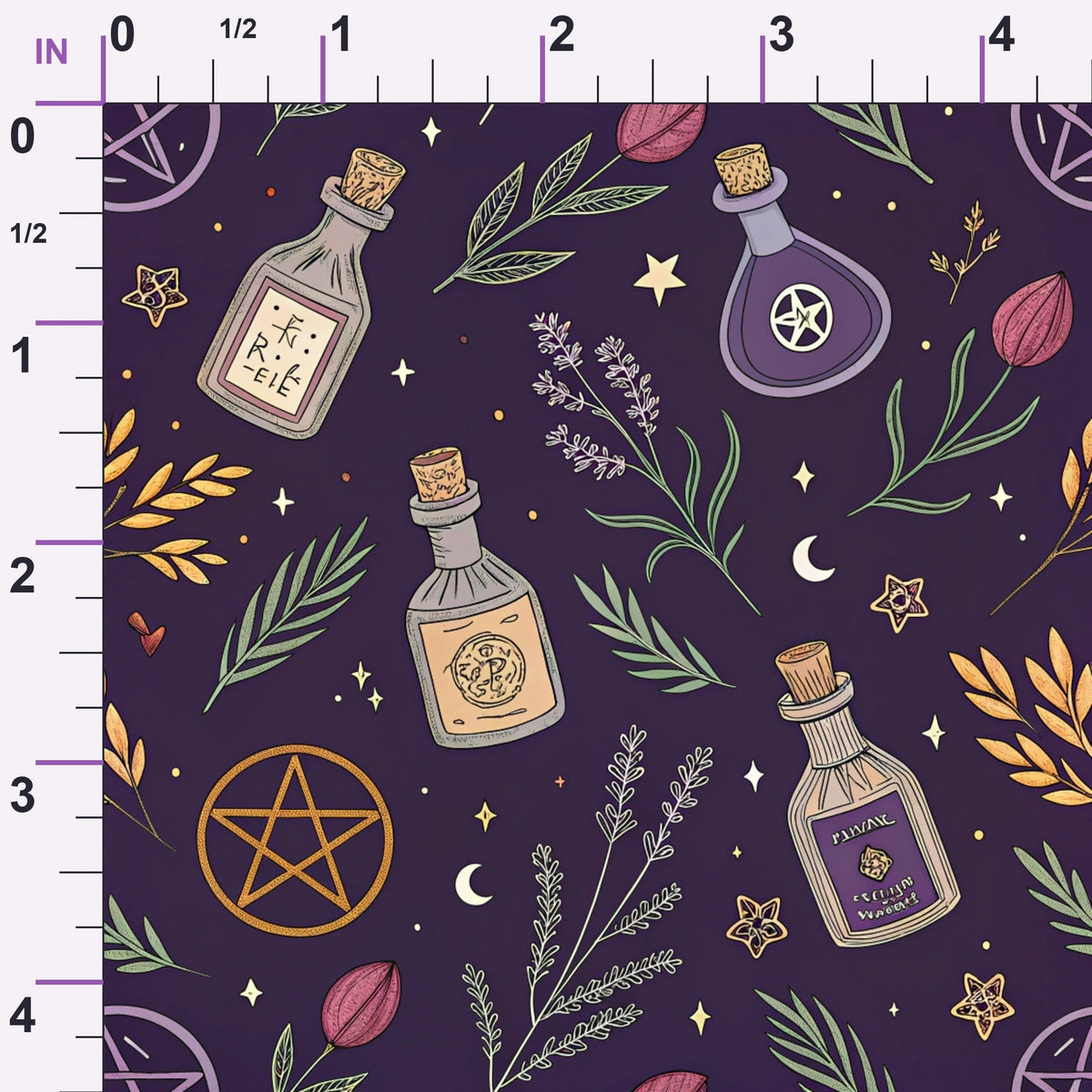 Moonlit Raven Pattern 7 Minky Fabric