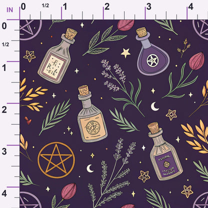 Moonlit Raven Pattern 7 Minky Fabric