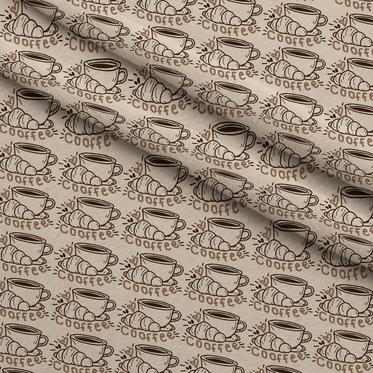 Morning Mocha Pattern 3 Minky Fabric