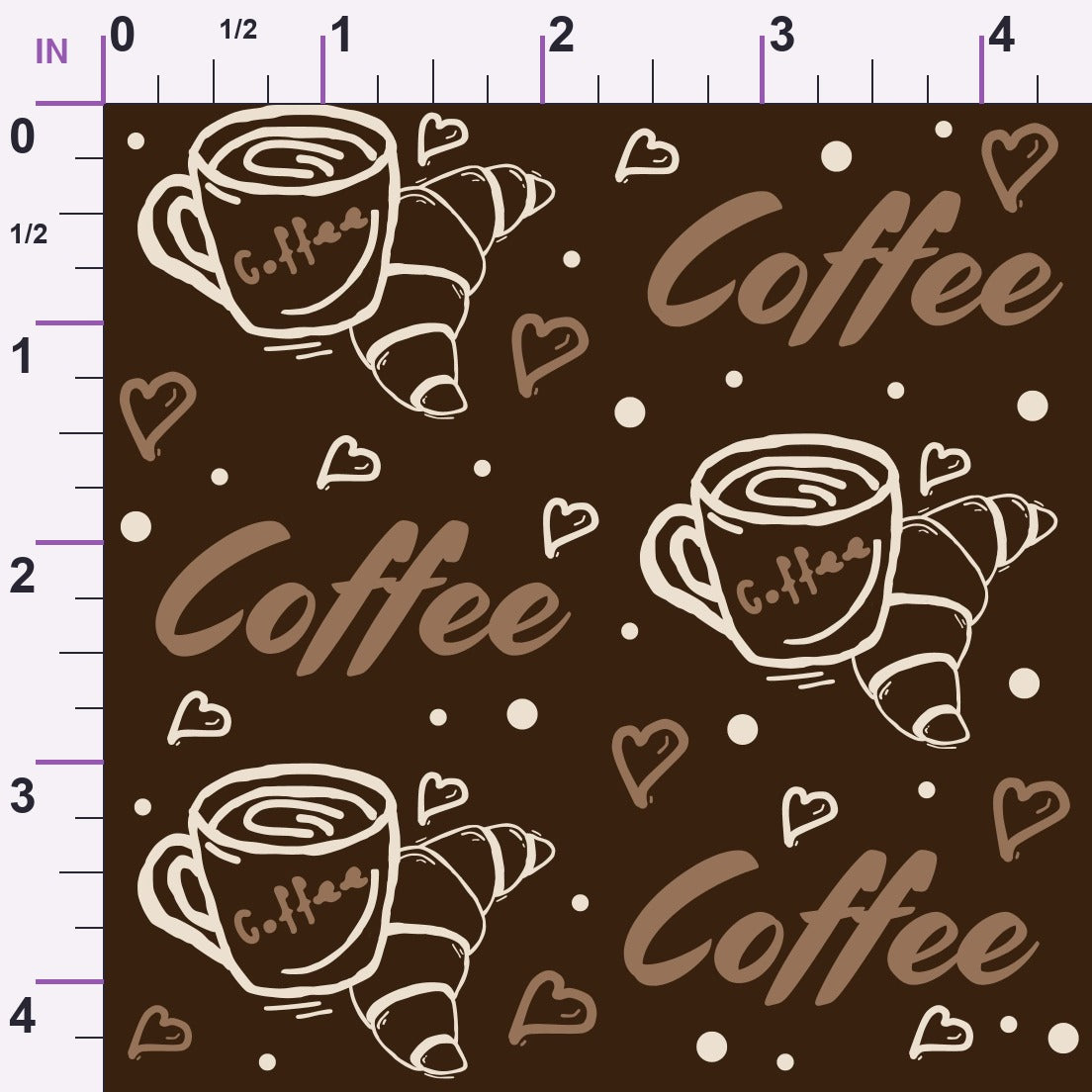 Morning Mocha Pattern 4 Minky Fabric