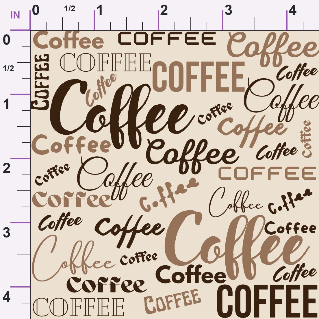 Morning Mocha Pattern 5 Minky Fabric