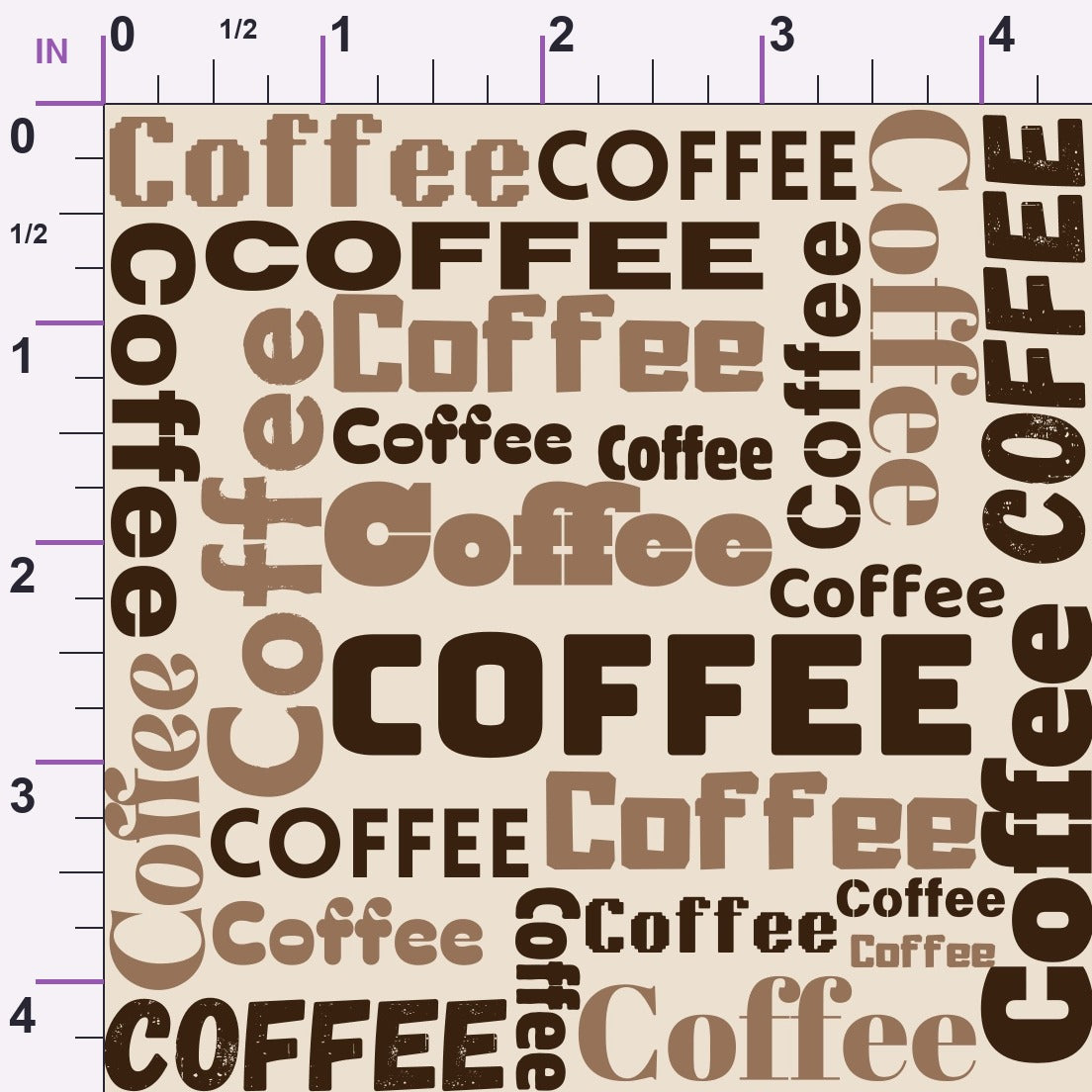 Morning Mocha Pattern 6 Minky Fabric