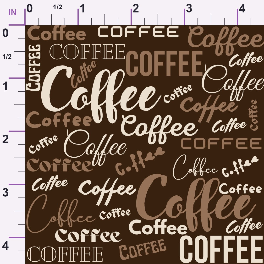 Morning Mocha Pattern 7 Minky Fabric