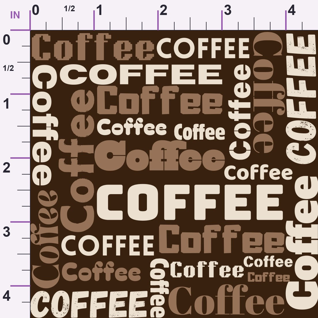 Morning Mocha Pattern 8 Minky Fabric