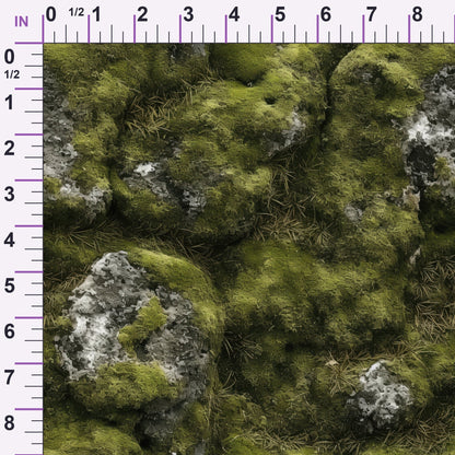 Moss Textures Pattern 5 Minky Fabric