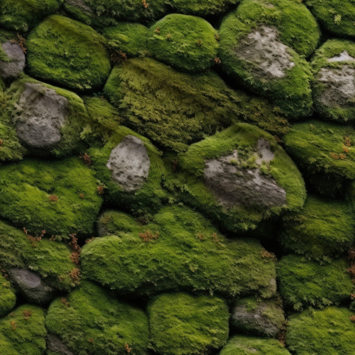 Moss Textures Pattern 7 Minky Fabric