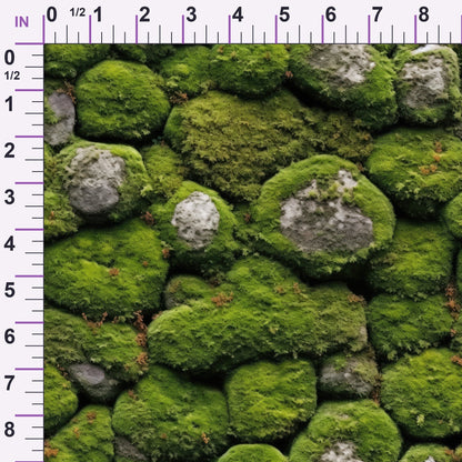 Moss Textures Pattern 7 Minky Fabric