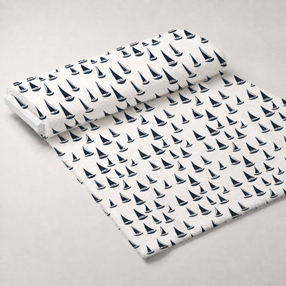 Navy Harbor Pattern 8 Minky Fabric