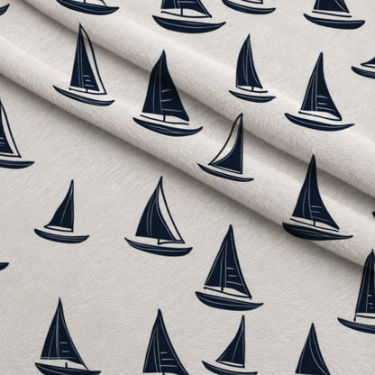 Navy Harbor Pattern 8 Minky Fabric