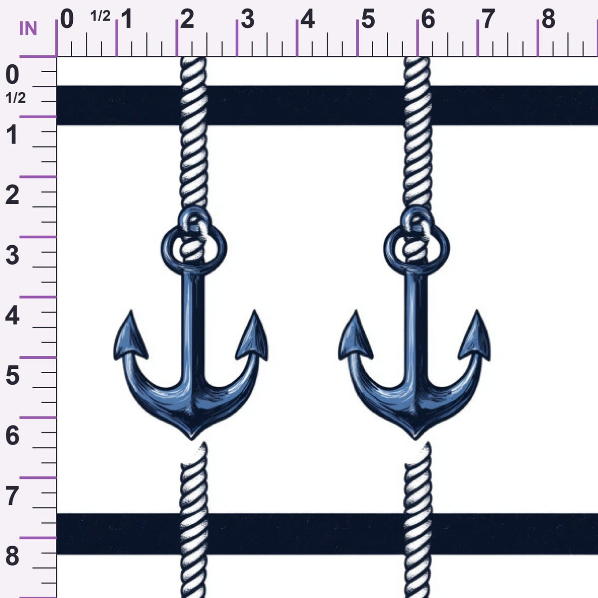 Navy Harbor Pattern 9 Minky Fabric