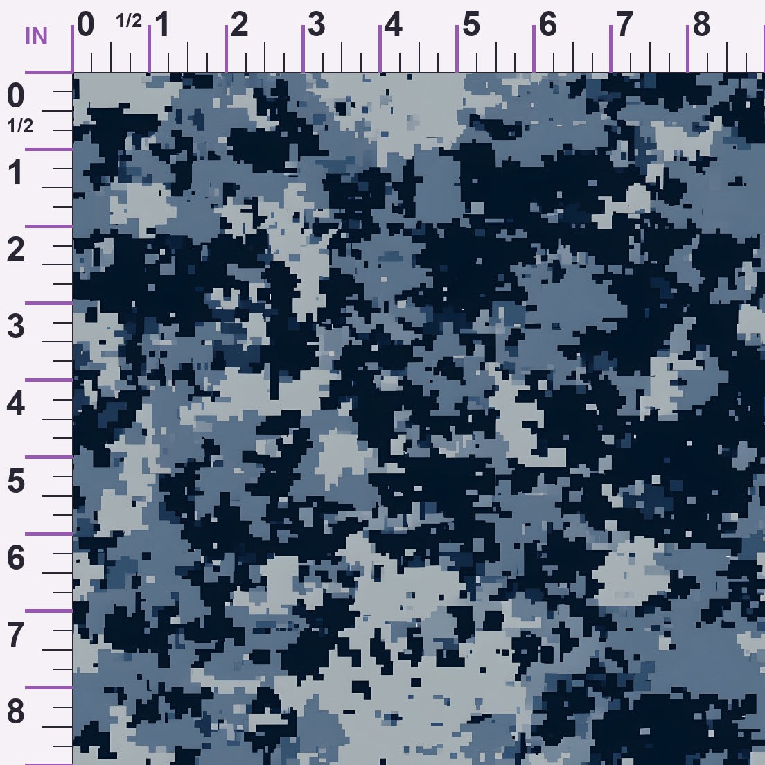 Navy Pixel Pattern 6 Minky Fabric
