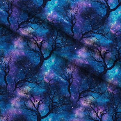 Nebula Forest Pattern 1 Minky Fabric