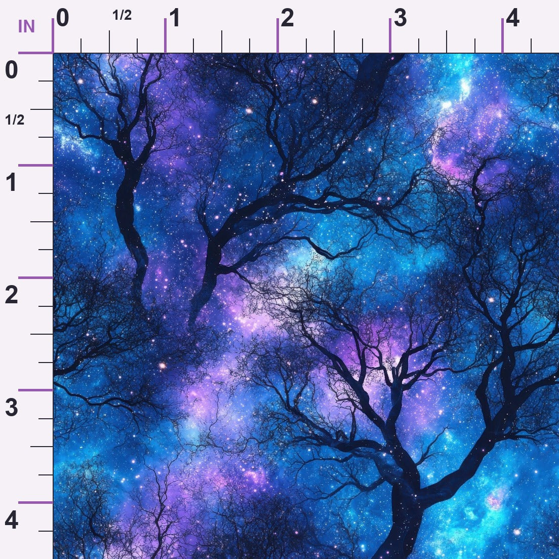 Nebula Forest Pattern 1 Minky Fabric