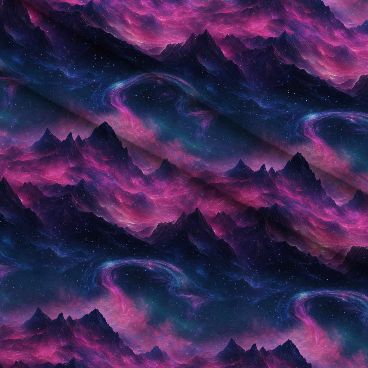 Nebula Forest Pattern 10 Minky Fabric