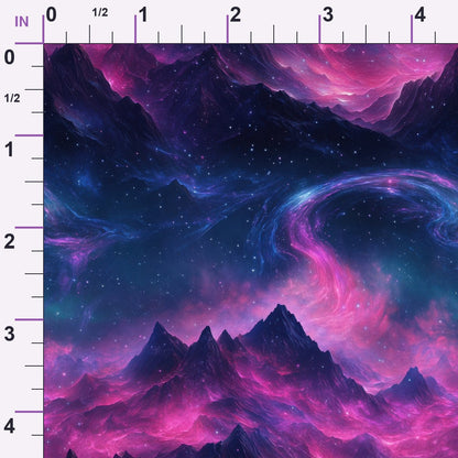 Nebula Forest Pattern 10 Minky Fabric