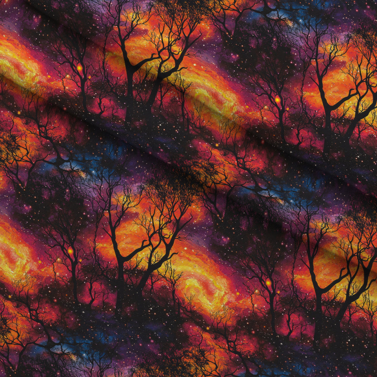 Nebula Forest Pattern 13 Minky Fabric