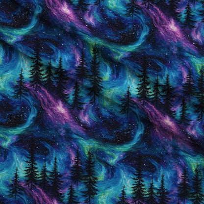 Nebula Forest Pattern 16 Minky Fabric