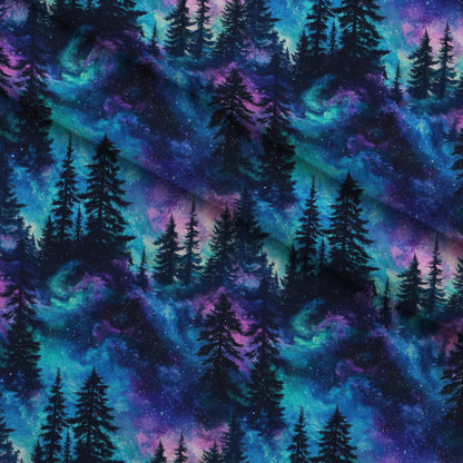 Nebula Forest Pattern 17 Minky Fabric