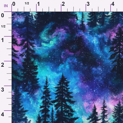 Nebula Forest Pattern 17 Minky Fabric