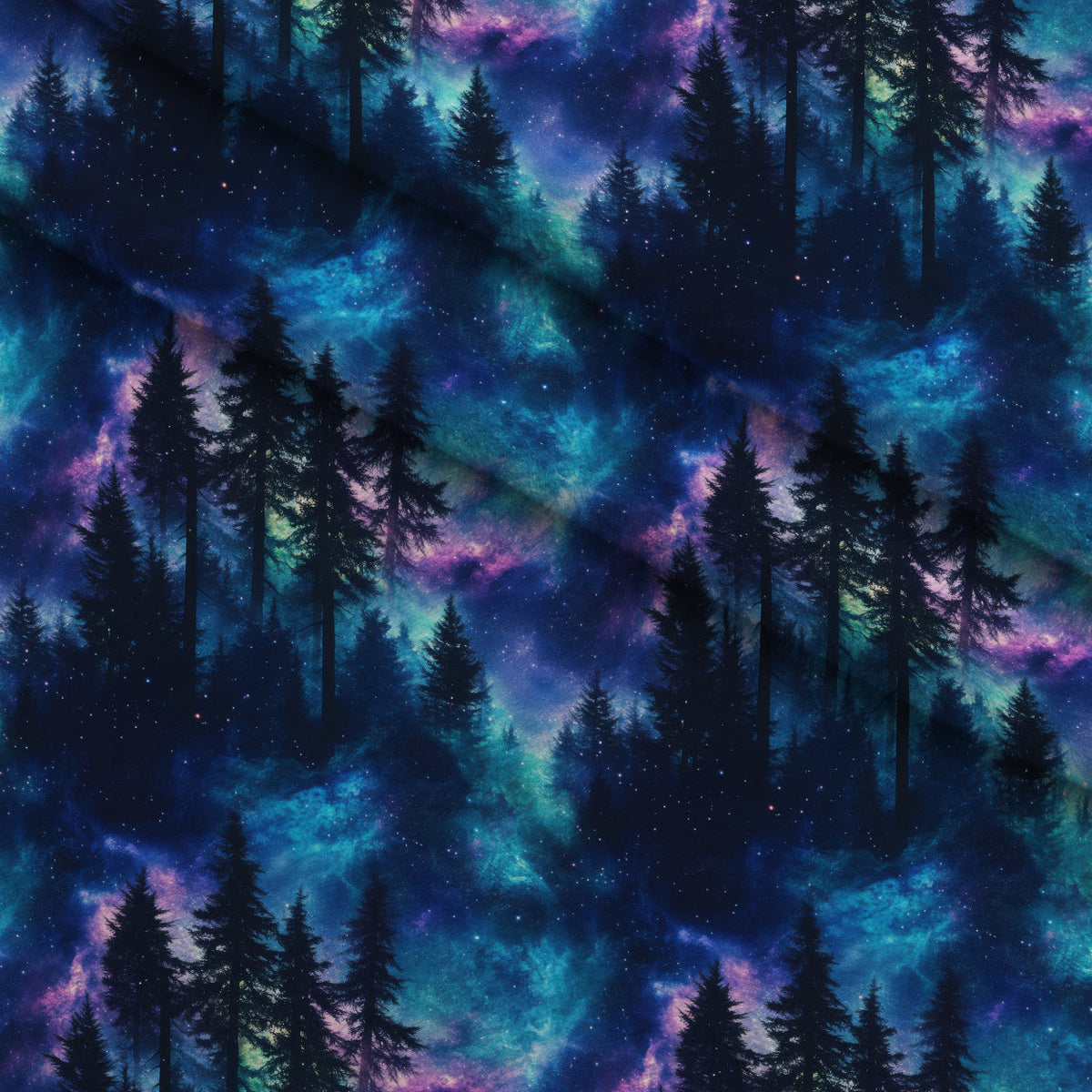 Nebula Forest Pattern 19 Minky Fabric