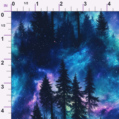 Nebula Forest Pattern 19 Minky Fabric