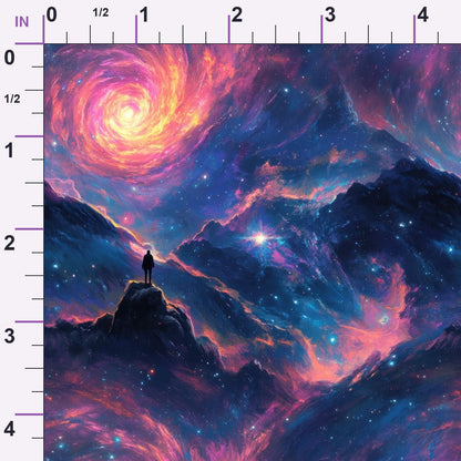 Nebula Forest Pattern 21 Minky Fabric
