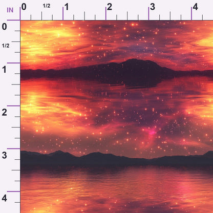 Nebula Forest Pattern 26 Minky Fabric