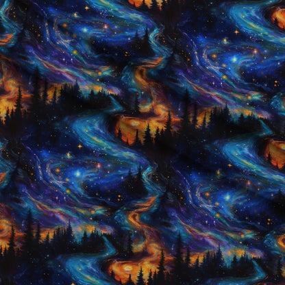 Nebula Forest Pattern 29 Minky Fabric