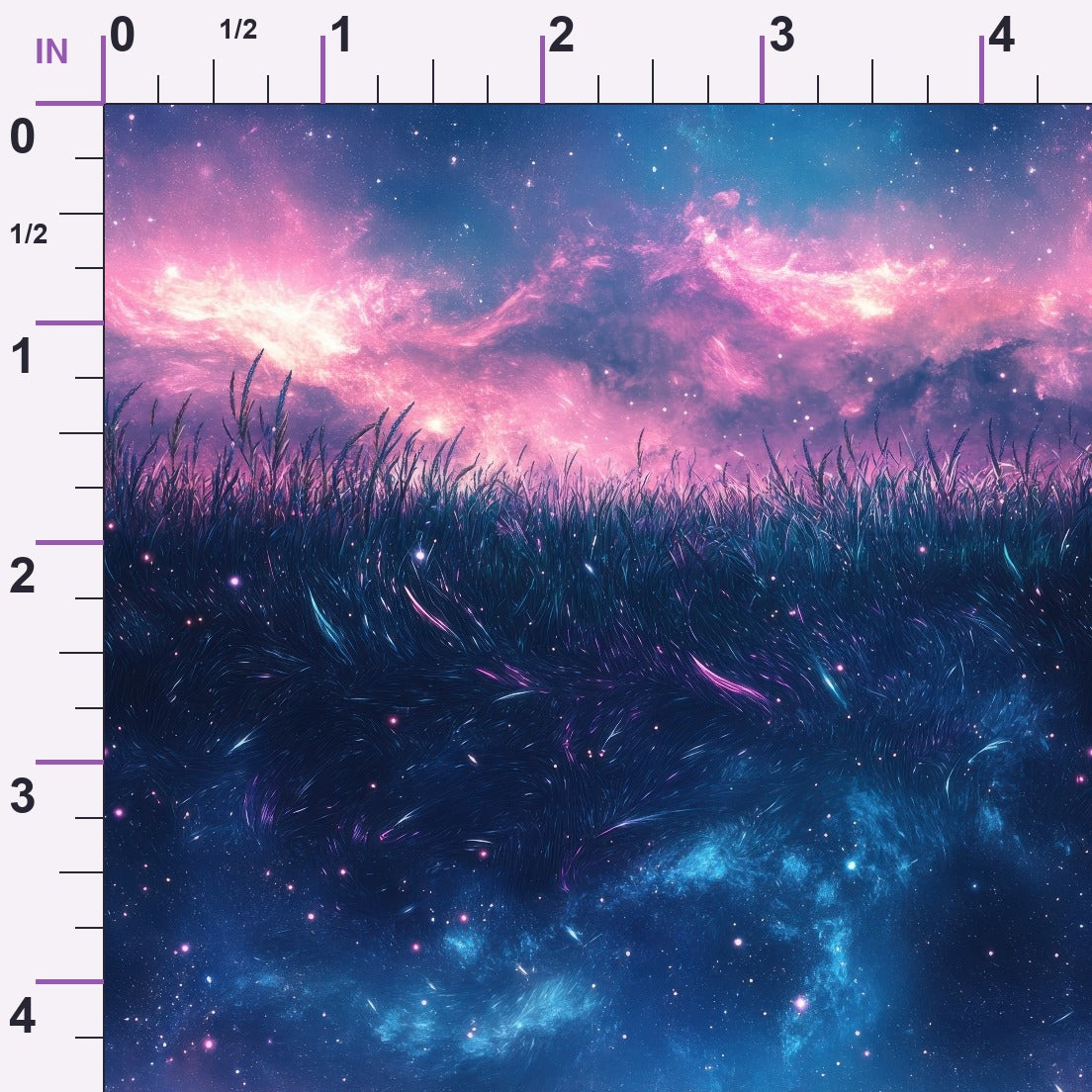 Nebula Forest Pattern 4 Minky Fabric