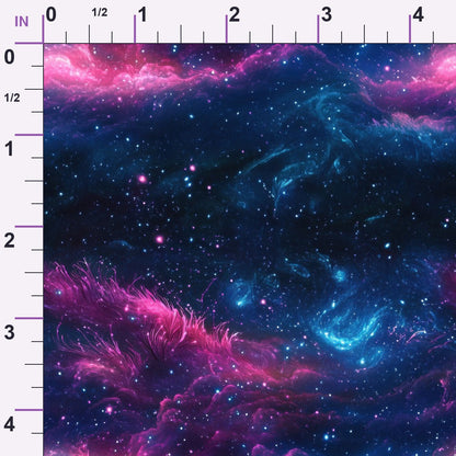 Nebula Forest Pattern 5 Minky Fabric