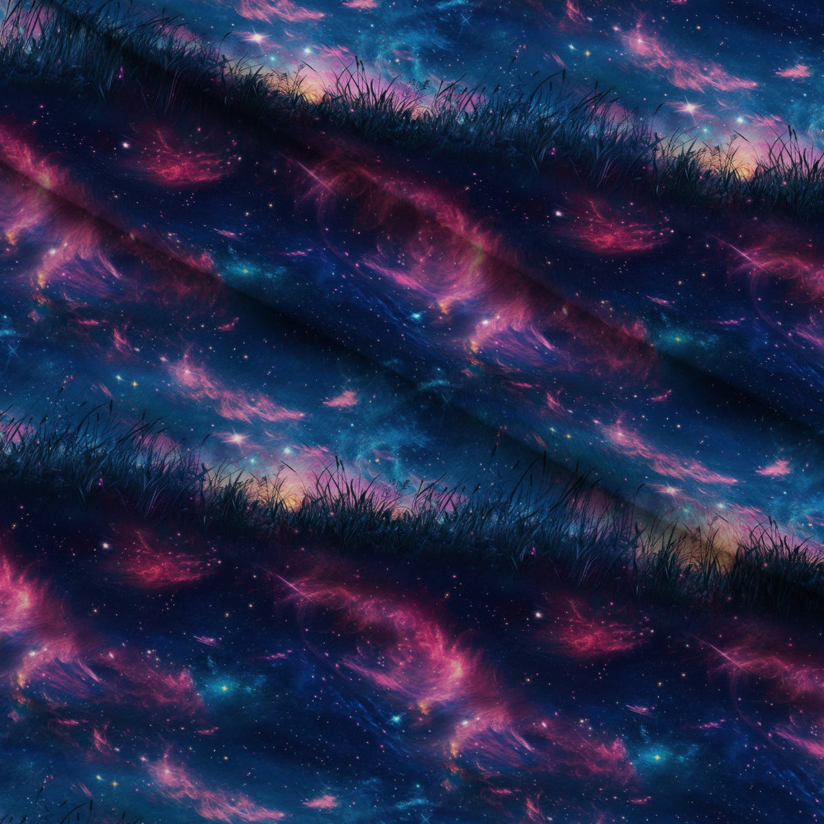 Nebula Forest Pattern 7 Minky Fabric