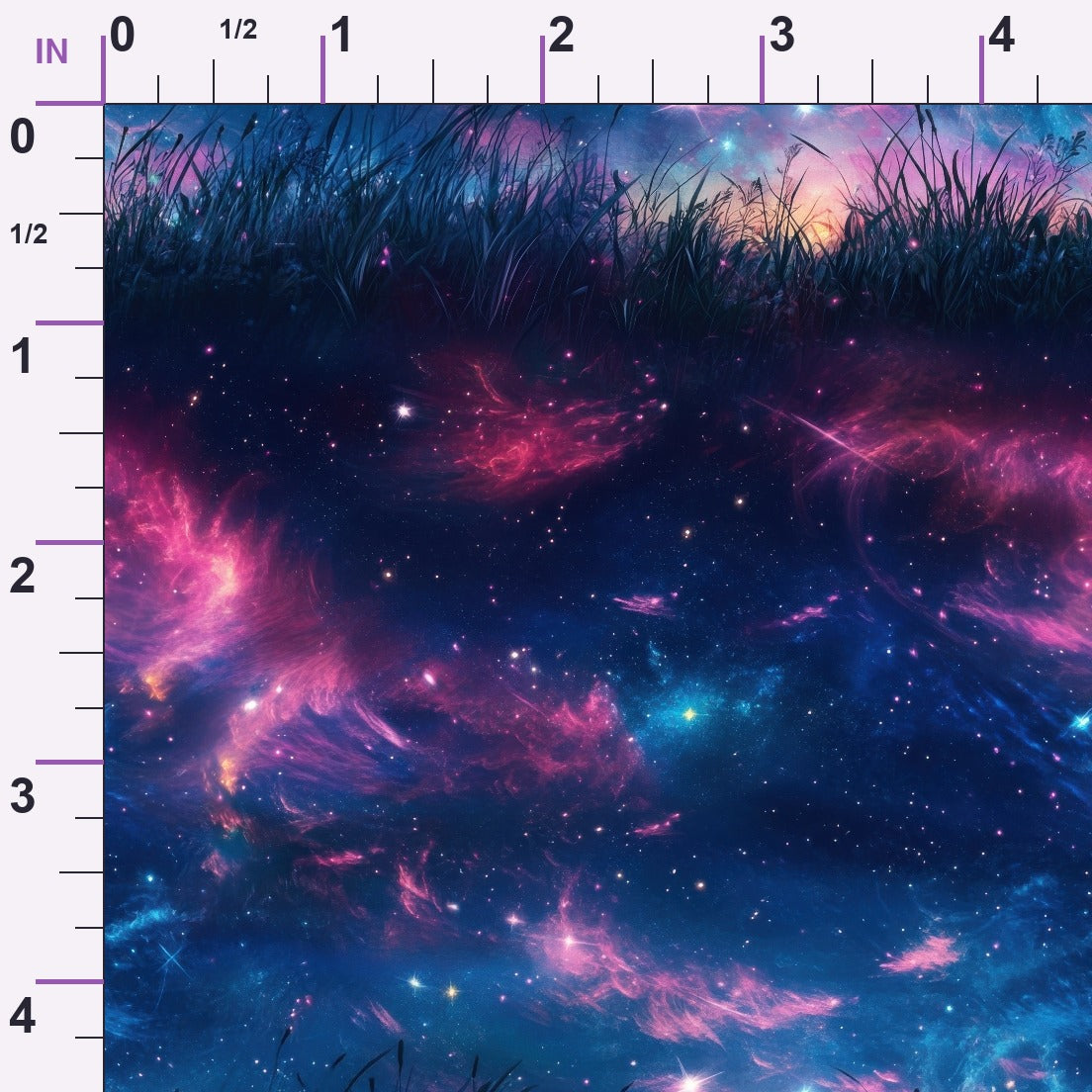 Nebula Forest Pattern 7 Minky Fabric