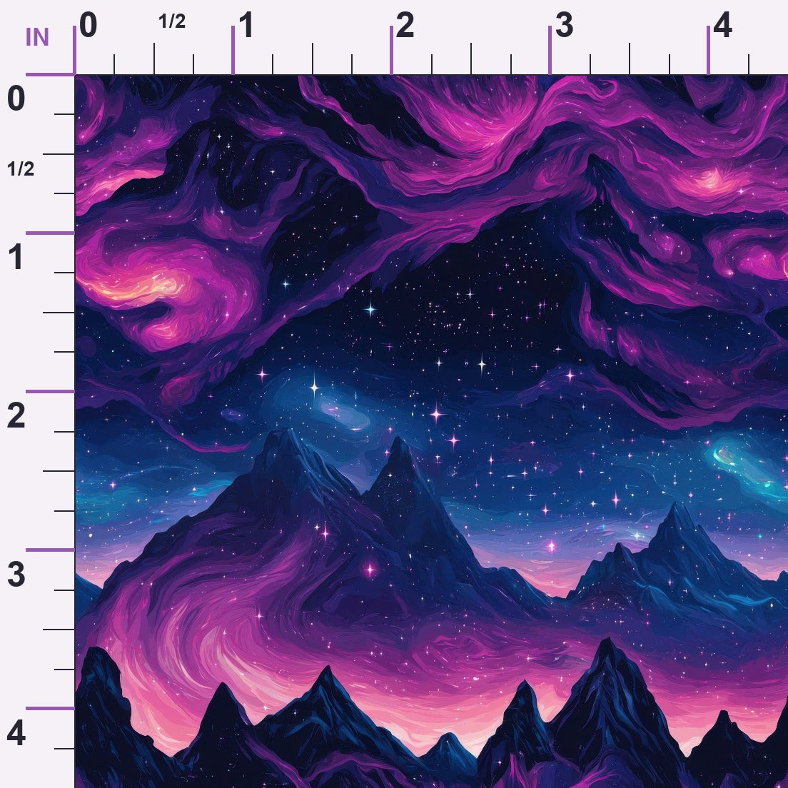 Nebula Forest Pattern 8 Minky Fabric