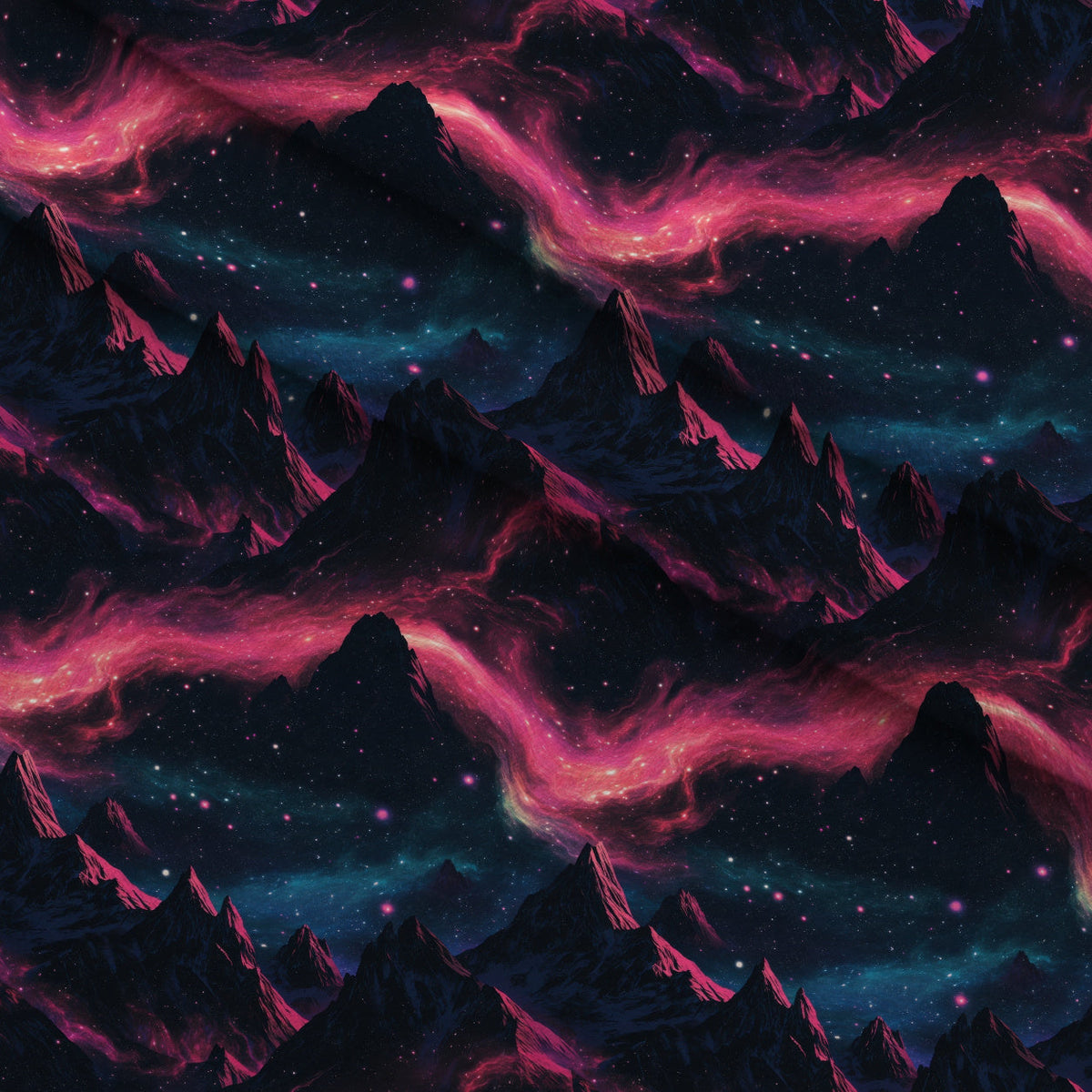 Nebula Forest Pattern 9 Minky Fabric