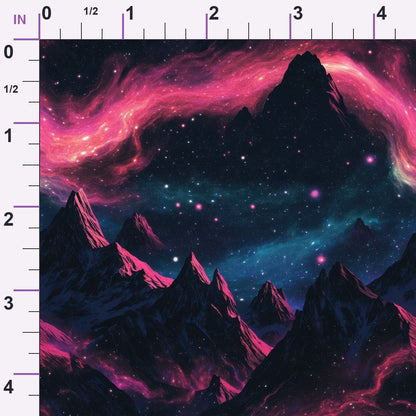 Nebula Forest Pattern 9 Minky Fabric