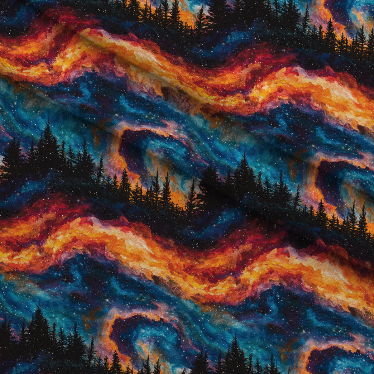 Nebula Horizon Pattern 16 Minky Fabric