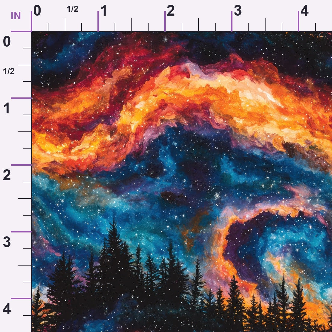 Nebula Horizon Pattern 16 Minky Fabric