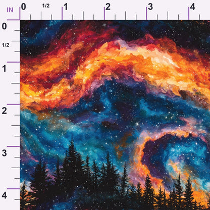 Nebula Horizon Pattern 16 Minky Fabric