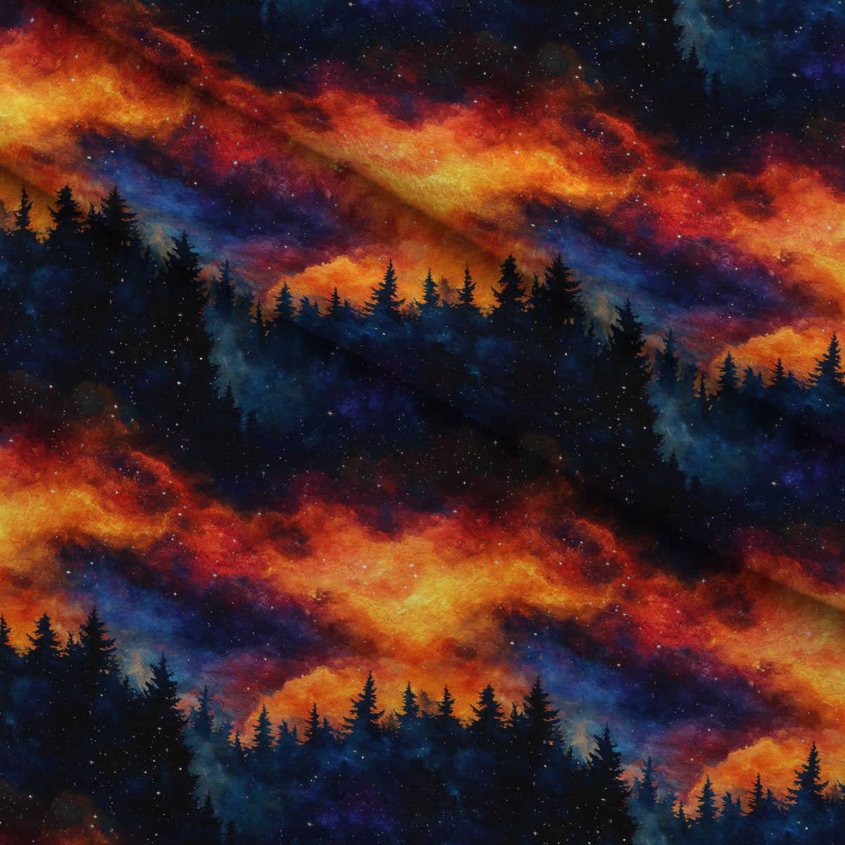 Nebula Horizon Pattern 17 Minky Fabric