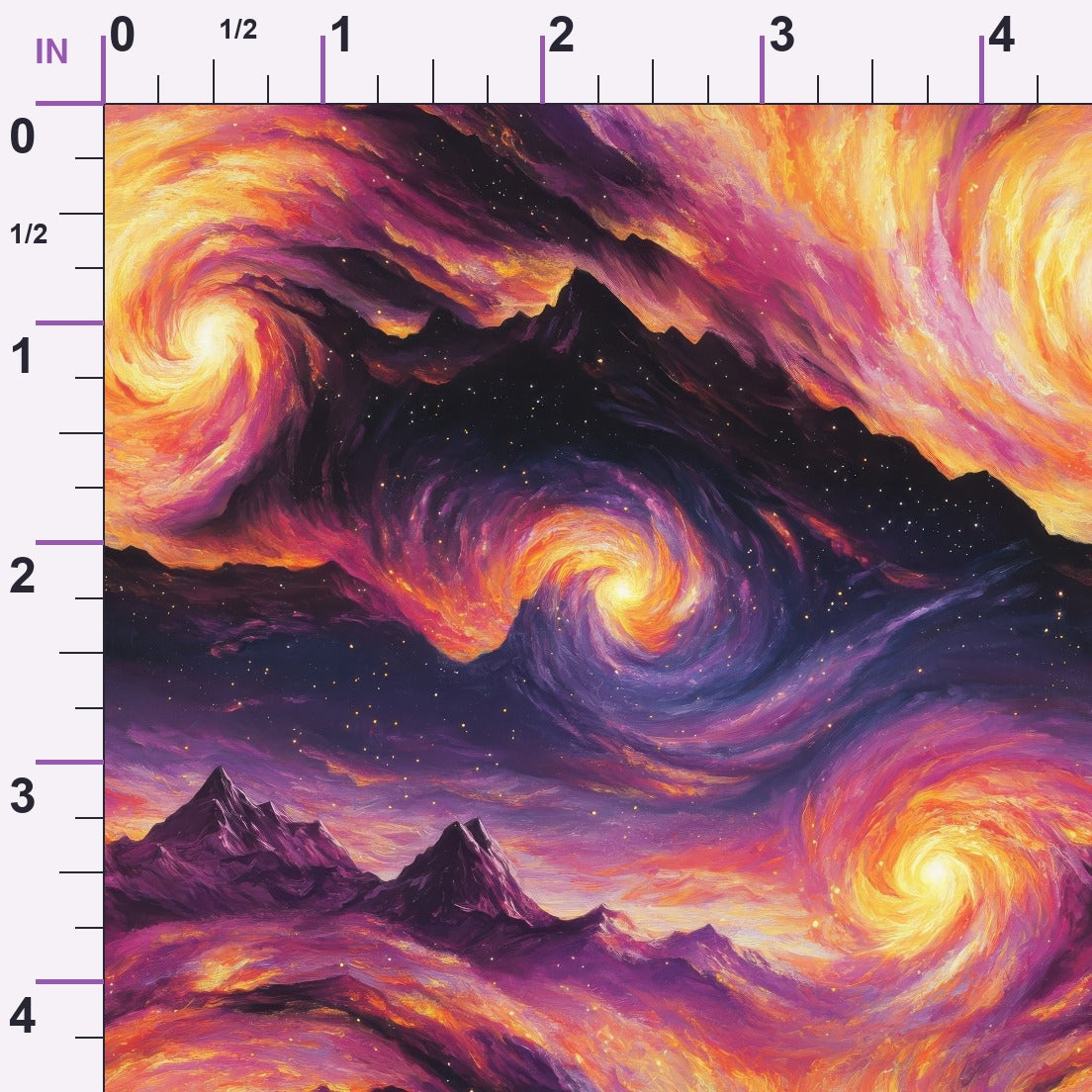 Nebula Horizon Pattern 22 Minky Fabric