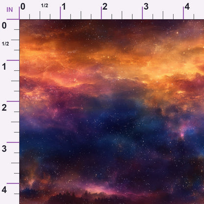 Nebula Horizon Pattern 24 Minky Fabric