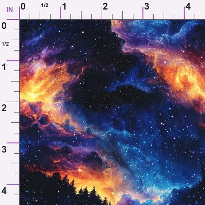 Nebula Horizon Pattern 25 Minky Fabric