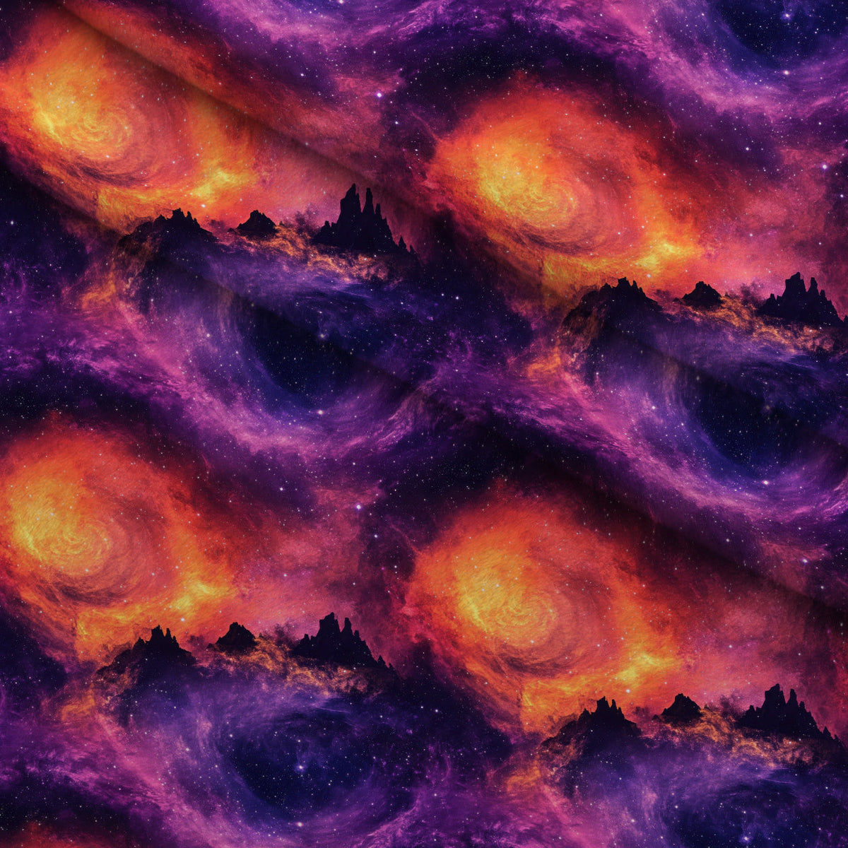 Nebula Horizon Pattern 30 Minky Fabric