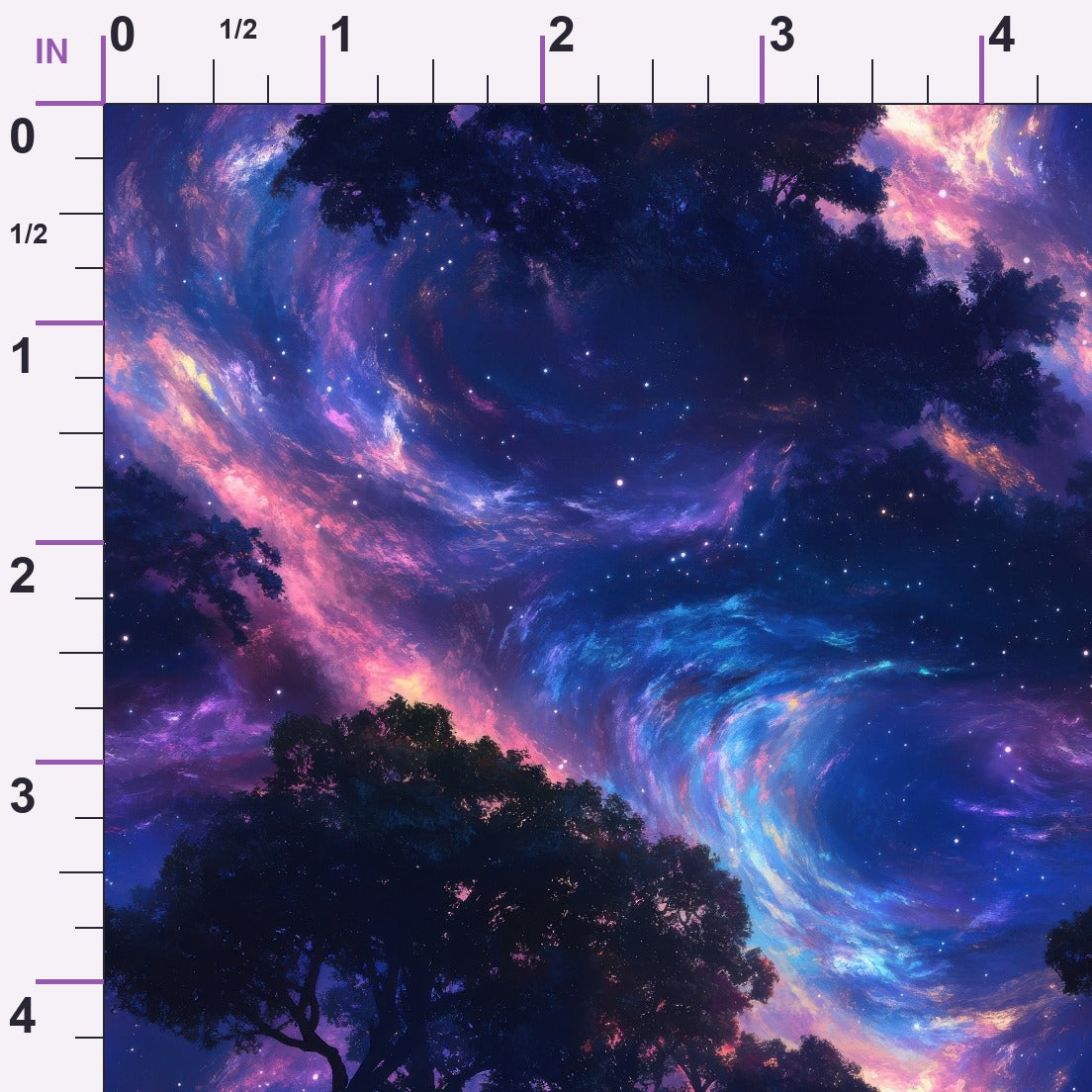 Nebula Horizon Pattern 4 Minky Fabric